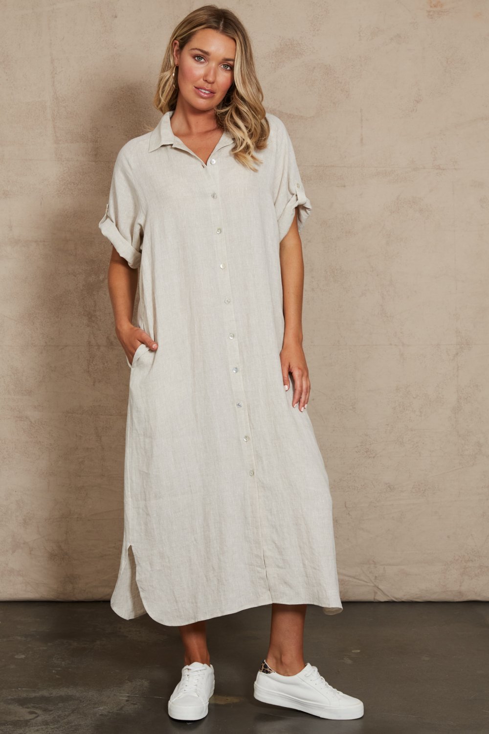 ebive-studio-shirt-dress-tusk 3