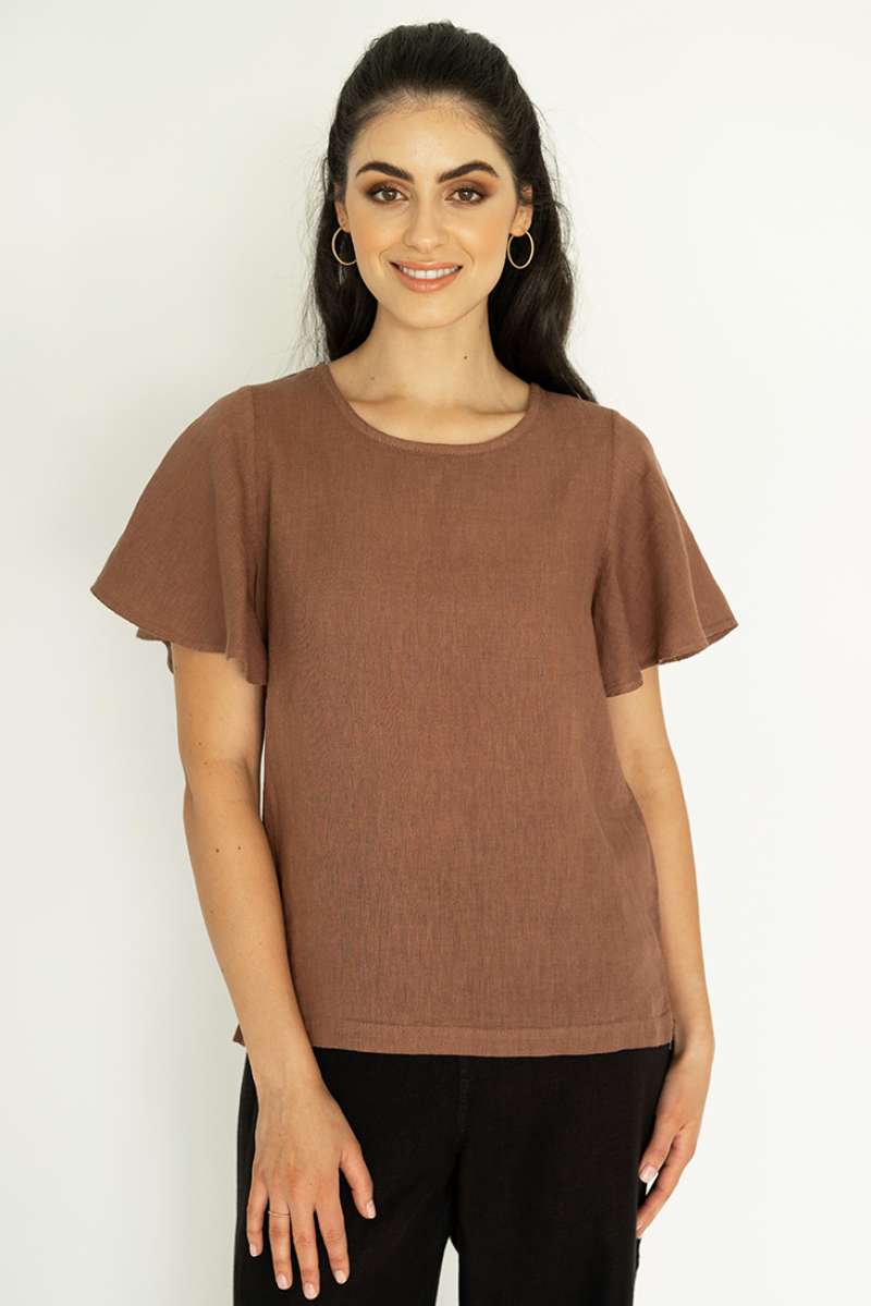 View Humidity Elka Blouse - Chocolate