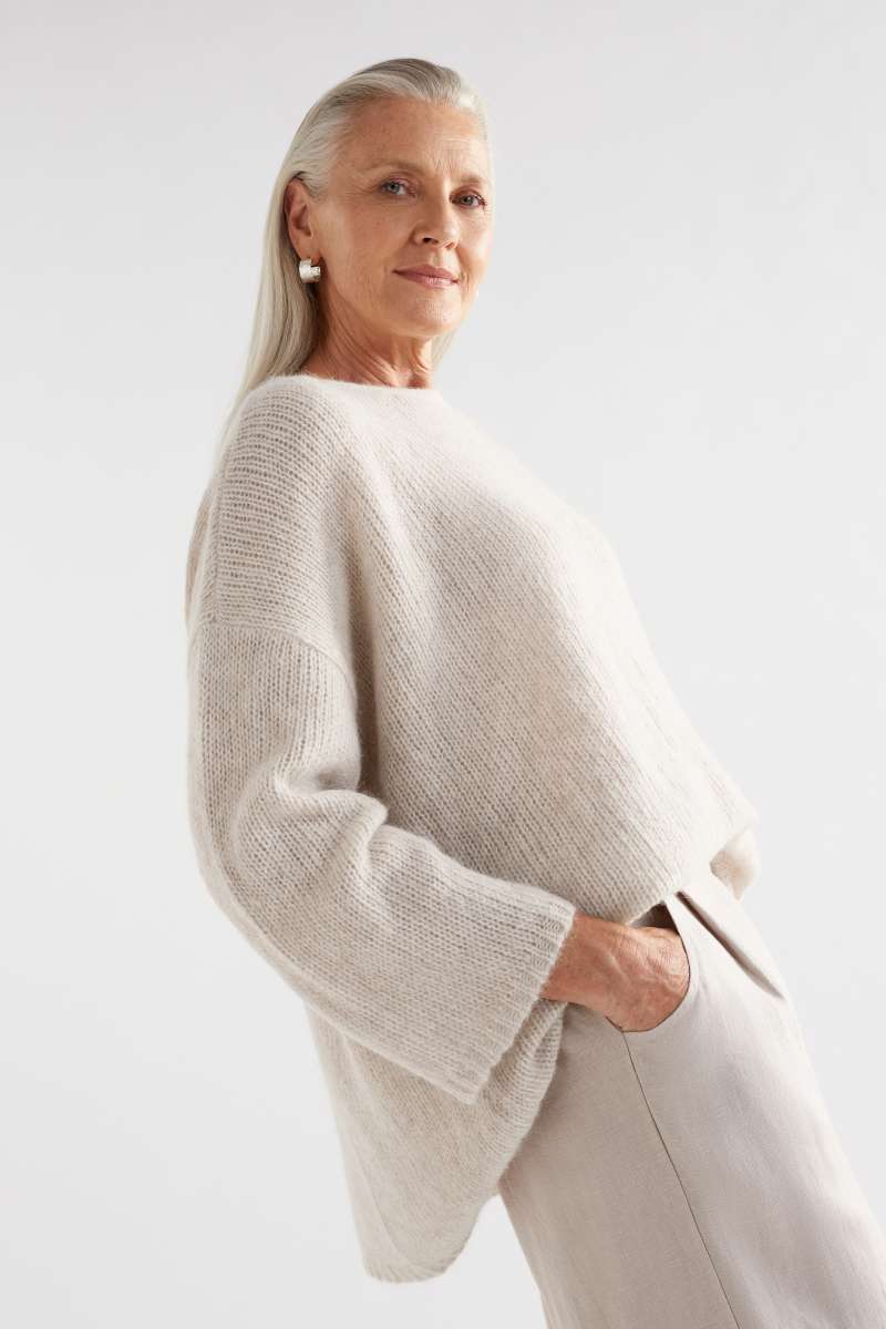 View Elk Agna Sweater - Ecru