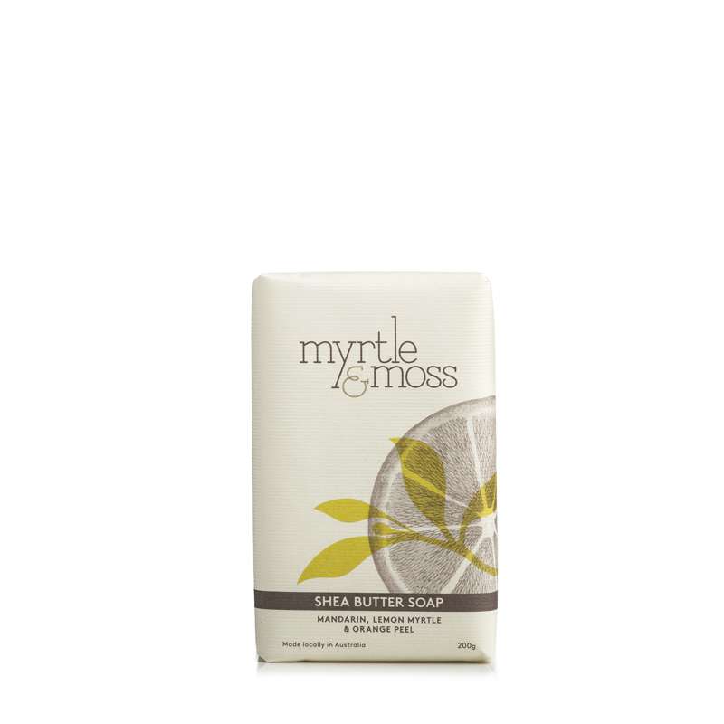 View Myrtle & Moss Mandarin Shea Soap 200g